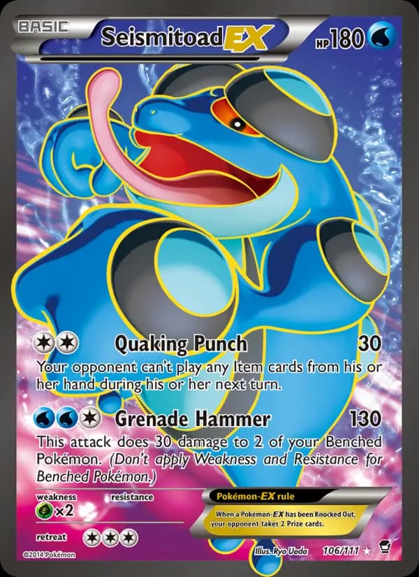 Seismitoad EX #106 — Furious Fists