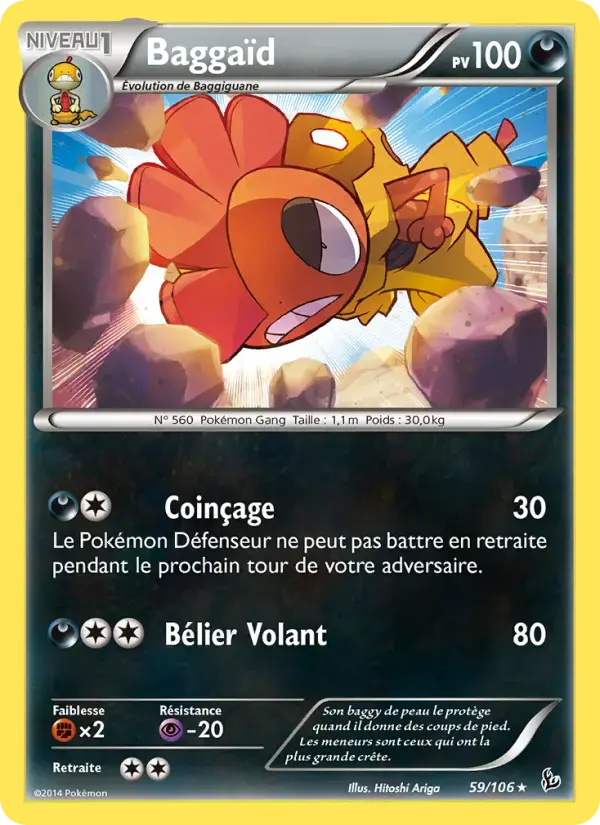 Carte Pokémon Baggaïd #59 — Étincelles