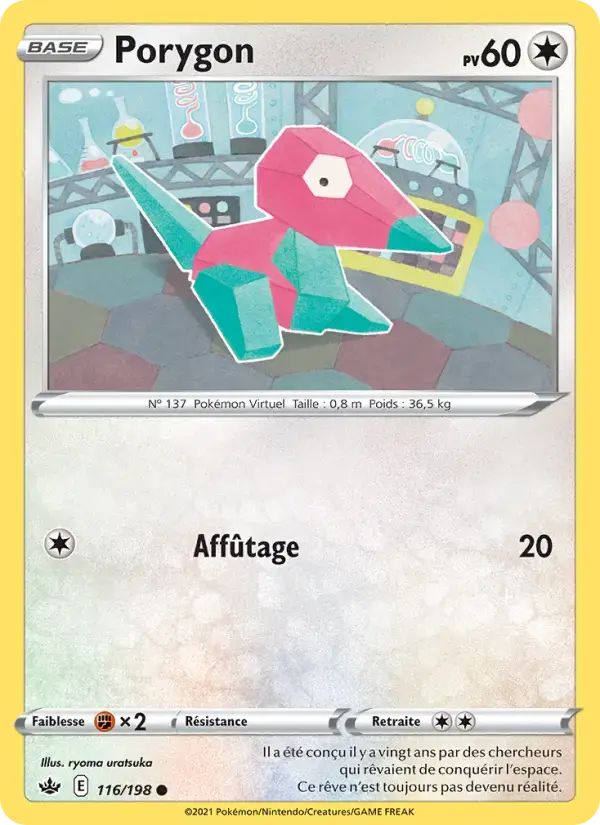 Carte Pokémon Porygon #116 — Règne de Glace