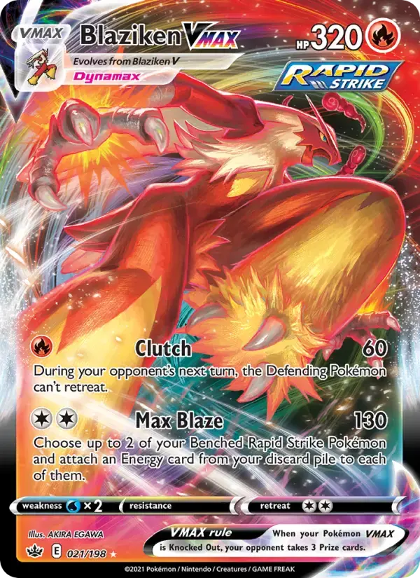 Blaziken VMAX #21 — Chilling Reign