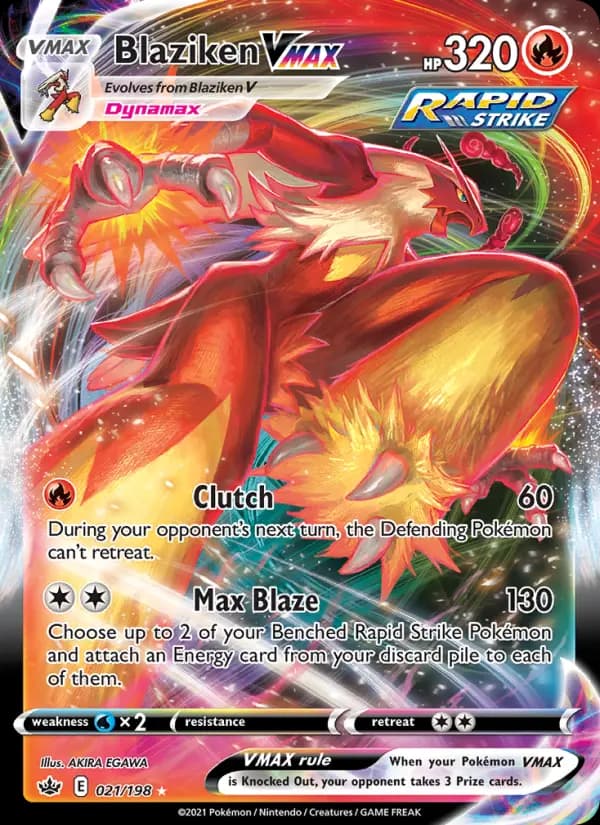 Blaziken VMAX #21 — Chilling Reign