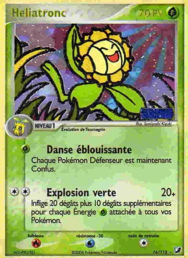 Carte Pokémon Heliatronc #16 — Forces Cachées