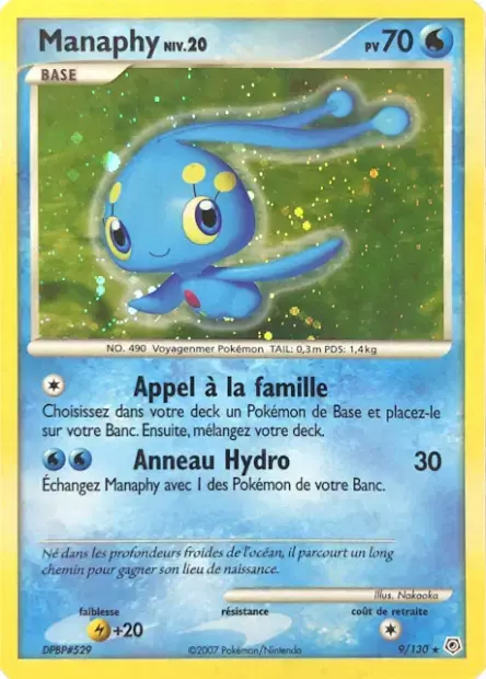 Carte Pokémon Manaphy #9 — Diamant et Perle