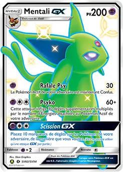 Carte Pokémon Mentali-GX #SV60 — Destinées Occultes