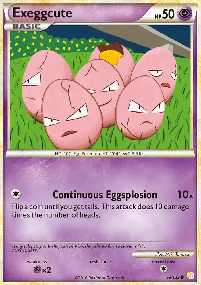 Exeggcute #63 — HeartGold SoulSilver