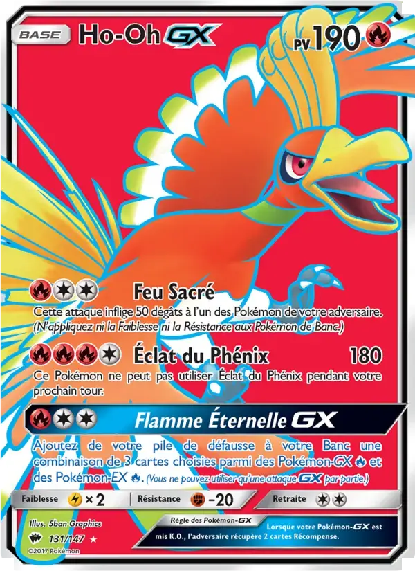 Carte Pokémon Ho-Oh GX #131 — Ombres Ardentes
