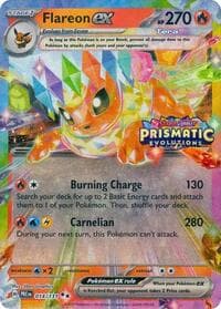 Flareon ex #014 Stamp — Prismatic Evolutions