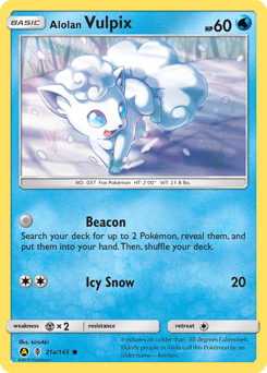 Alolan Vulpix #21a — Guardians Rising