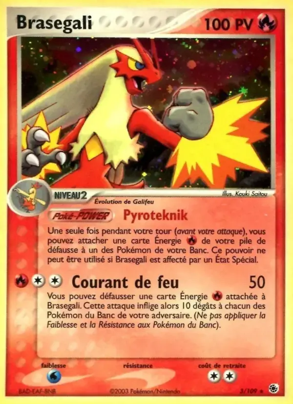 Carte Pokémon Brasegali #3 — Rubis & Saphir