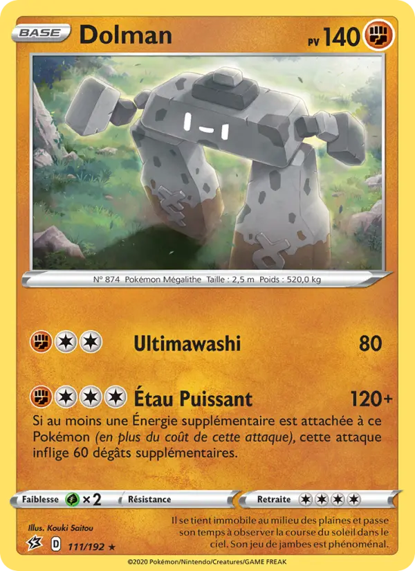 Carte Pokémon Dolman #111 — Clash des Rebelles