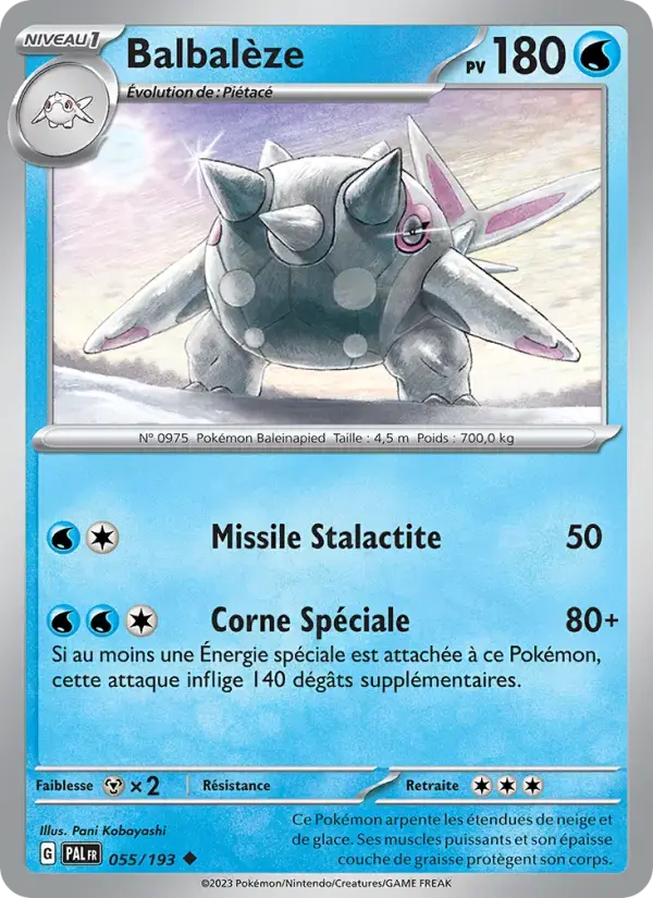 Carte Pokémon Balbalèze #055 — Évolutions à Paldea