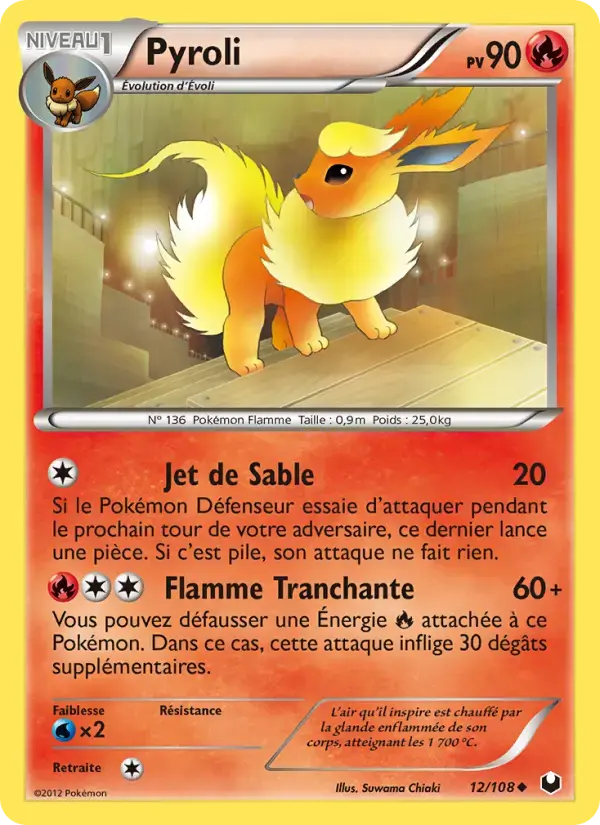 Carte Pokémon Pyroli #12 — Explorateurs Obscurs