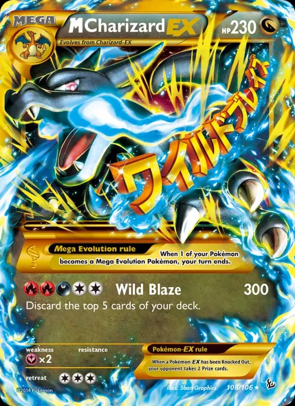 M Charizard EX #108 — Flashfire