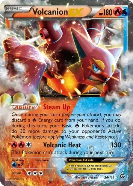 Carte Pokémon Volcanion-EX #26/114 — Jumbo