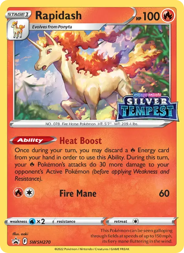 Rapidash #SWSH270 — Sword & Shield Promos