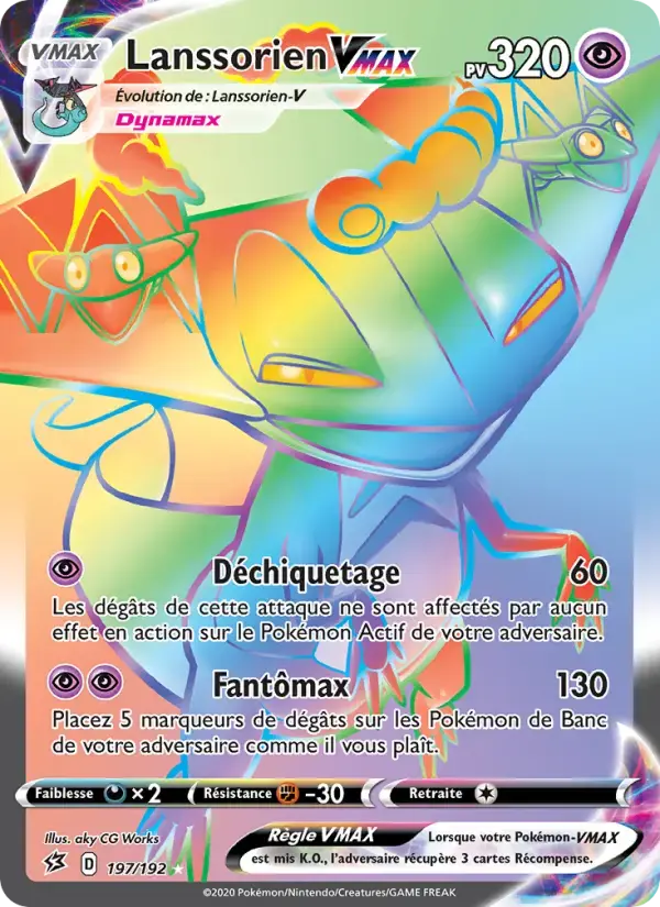 Carte Pokémon Lanssorien VMAX #197 — Clash des Rebelles
