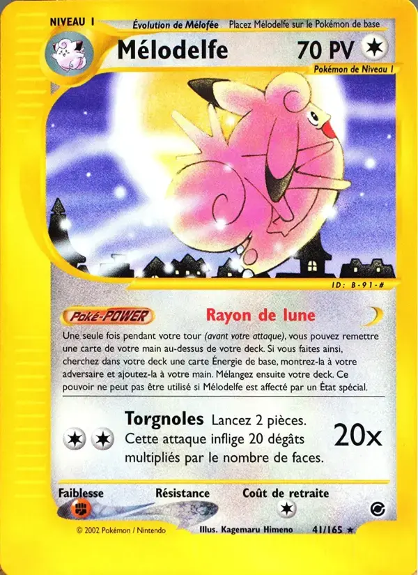 Carte Pokémon Mélodelfe #41 — Expédition