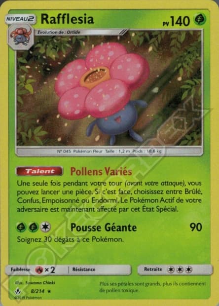Carte Pokémon Rafflesia #8 — Alliance Infaillible
