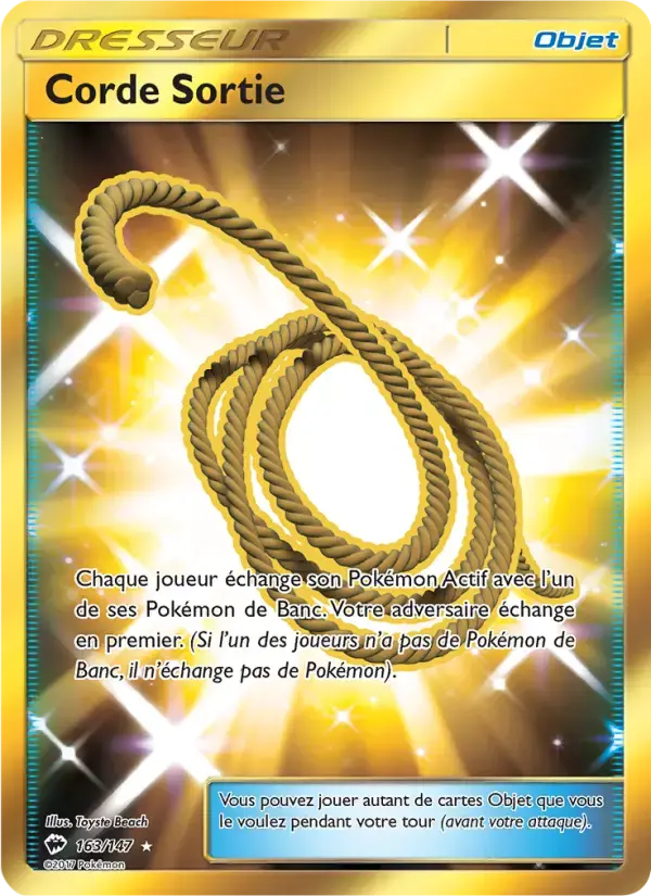 Carte Pokémon Corde Sortie #163 — Ombres Ardentes