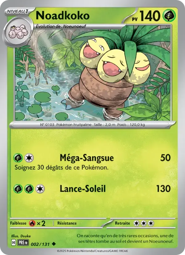 Carte Pokémon Noadkoko #002 — Évolutions Prismatiques