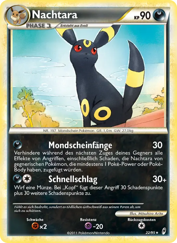 Carte Pokémon Noctali #22 — L'Appel des Légendes