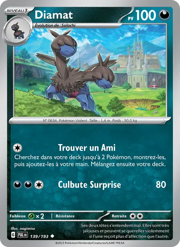 Carte Pokémon Diamat #139 — Évolutions à Paldea