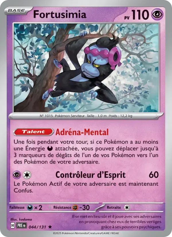 Carte Pokémon Fortusimia #044 — Évolutions Prismatiques