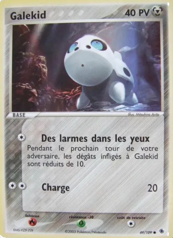 Carte Pokémon Galekid #49 — Rubis & Saphir