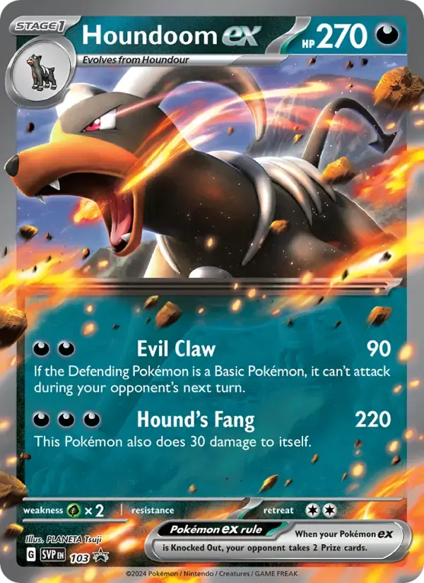 Houndoom ex #103 — Scarlet & Violet Promos