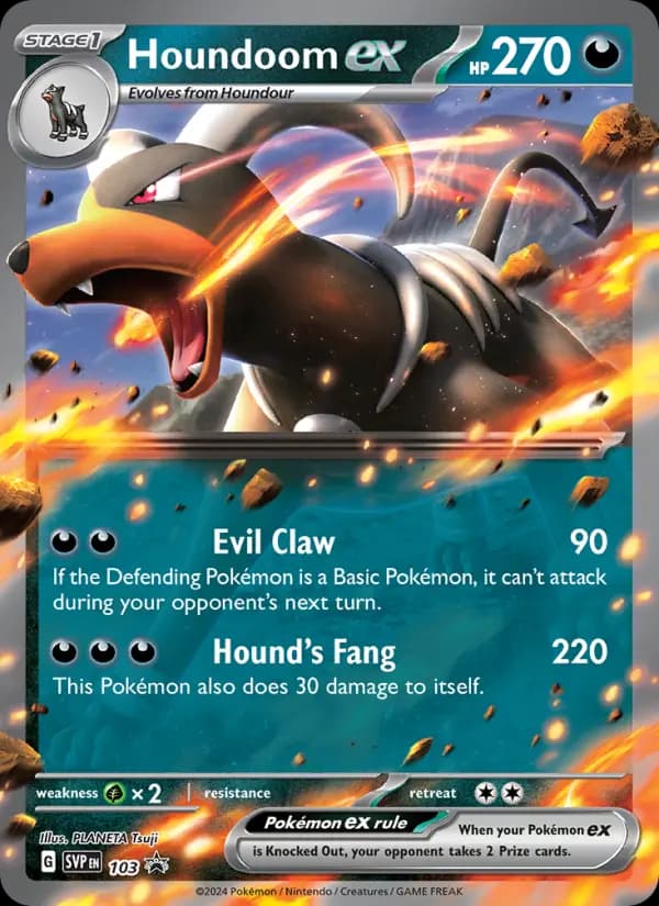 Houndoom ex #103 — Scarlet & Violet Promos