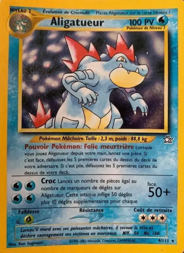 Carte Pokémon Aligatueur #4 — Neo Genesis