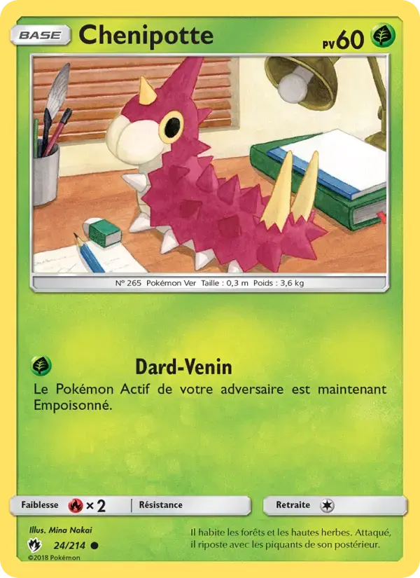 Carte Pokémon Chenipotte #24 — Tonnerre Perdu
