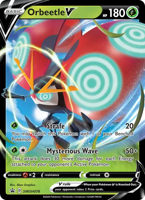 Orbeetle V #SWSH078 — Sword & Shield Promos