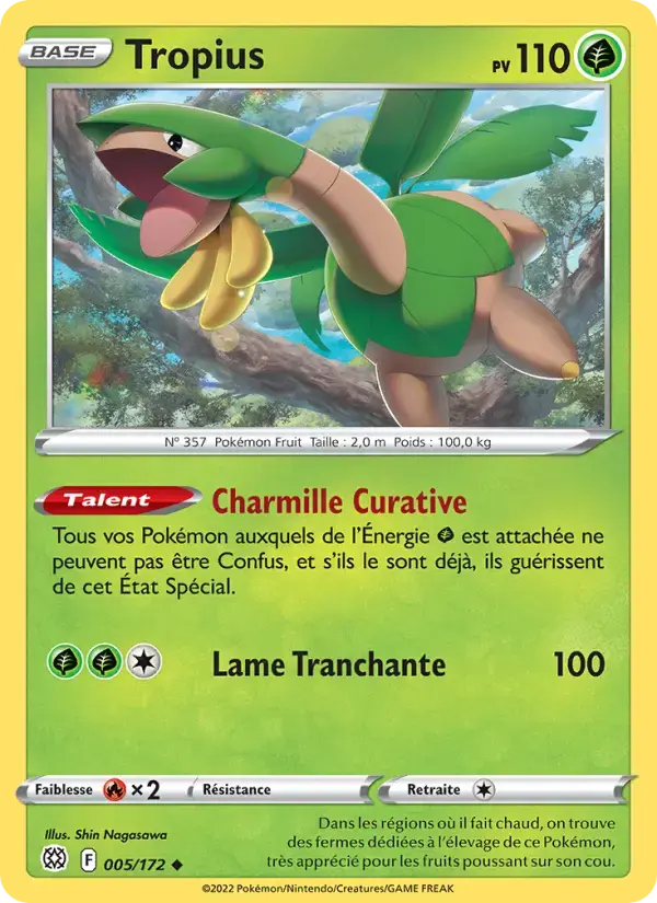 Carte Pokémon Tropius #005 — Stars Étincelantes