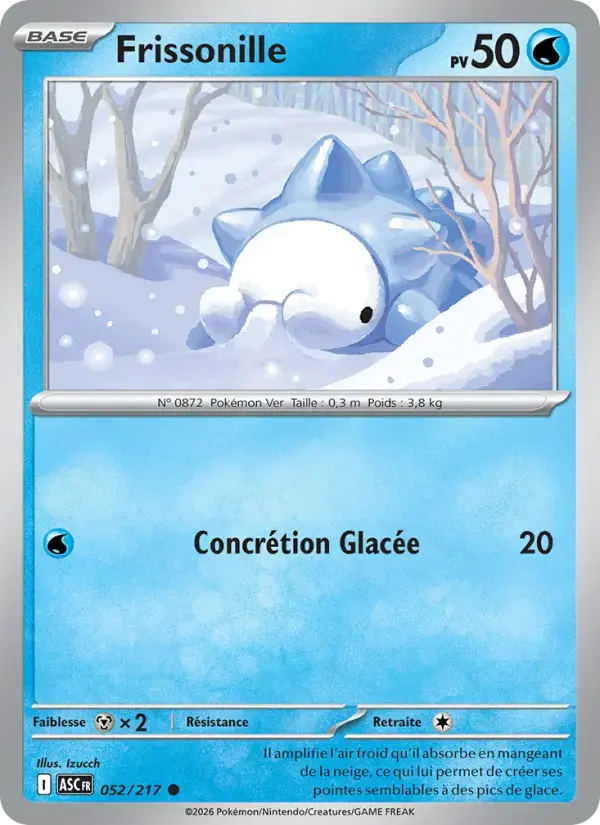 Carte Pokémon Frissonille #052 — Héros Transcendants