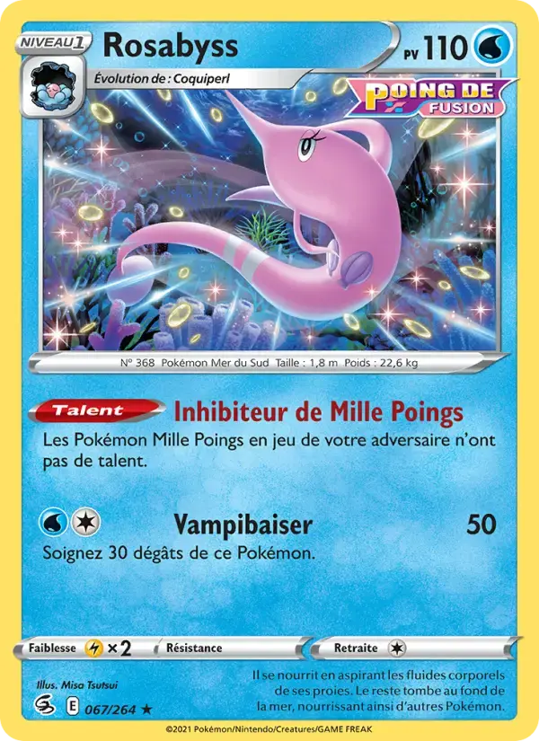 Carte Pokémon Rosabyss #67 — Poing de Fusion