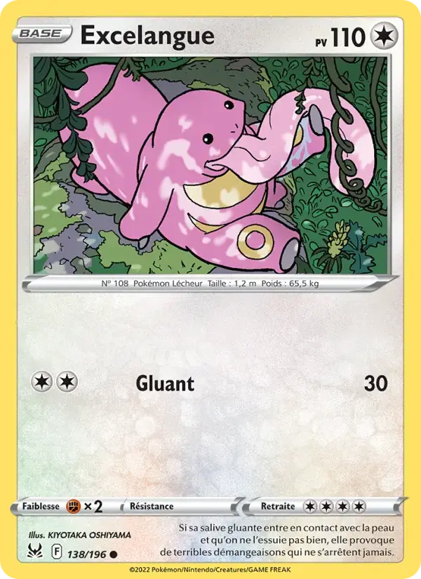 Carte Pokémon Excelangue #138 — Origine Perdue