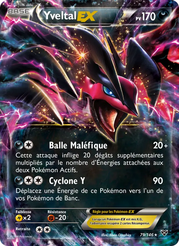 Carte Pokémon Yveltal EX #79 — XY