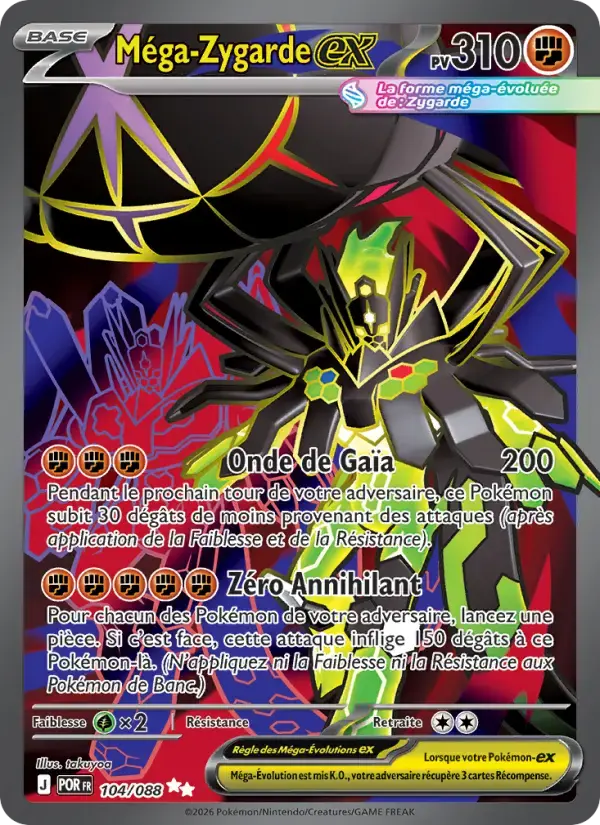 Carte Pokémon Méga-Zygarde-ex #104 — Équilibre Parfait
