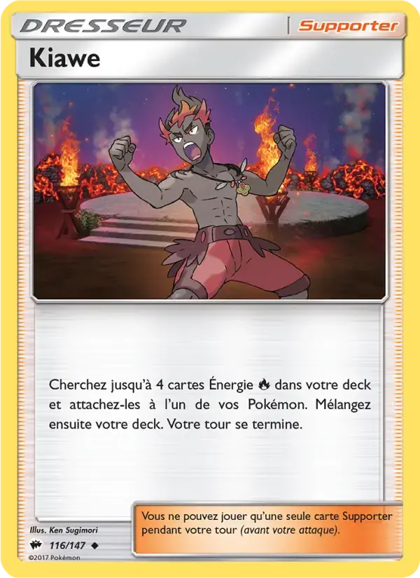 Carte Pokémon Kiawe #116 — Ombres Ardentes