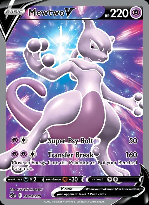 Mewtwo V #SWSH229 — Sword & Shield Promos