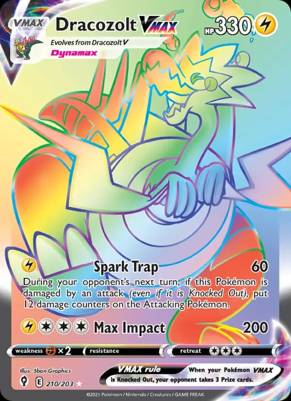 Dracozolt VMAX #210 — Evolving Skies