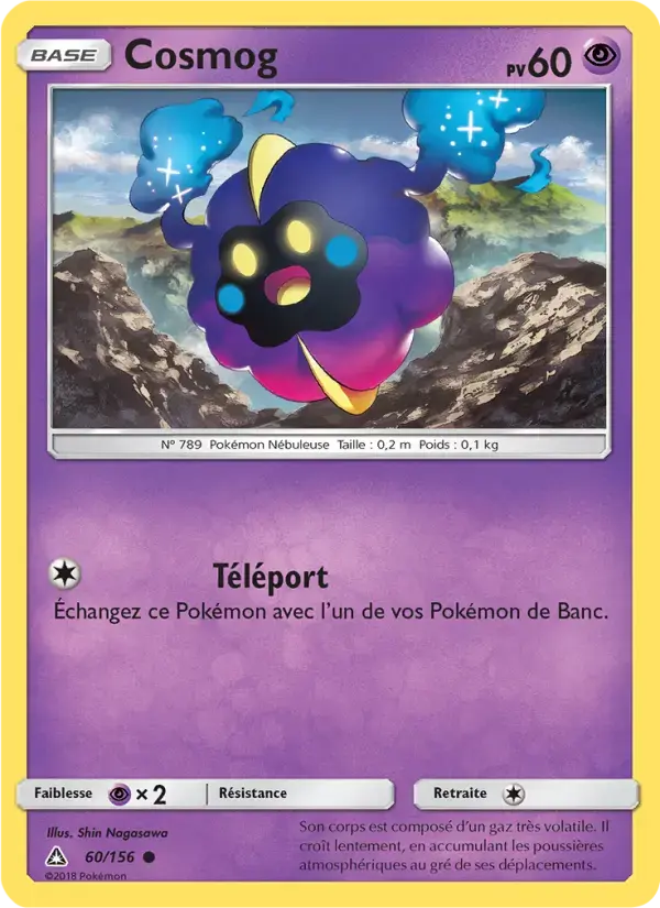 Carte Pokémon Cosmog #60 — Ultra-Prisme
