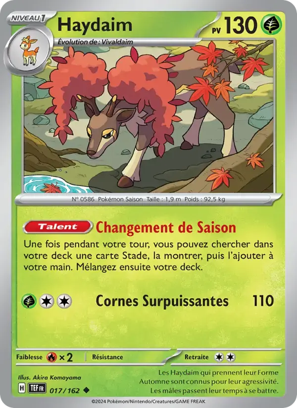 Carte Pokémon Haydaim #017 — Forces Temporelles
