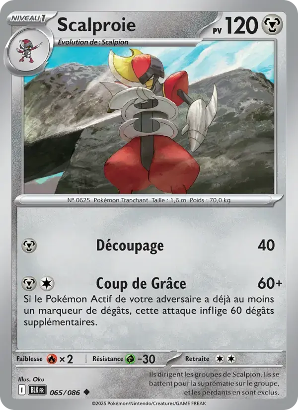 Carte Pokémon Scalproie #065 — Foudre Noire