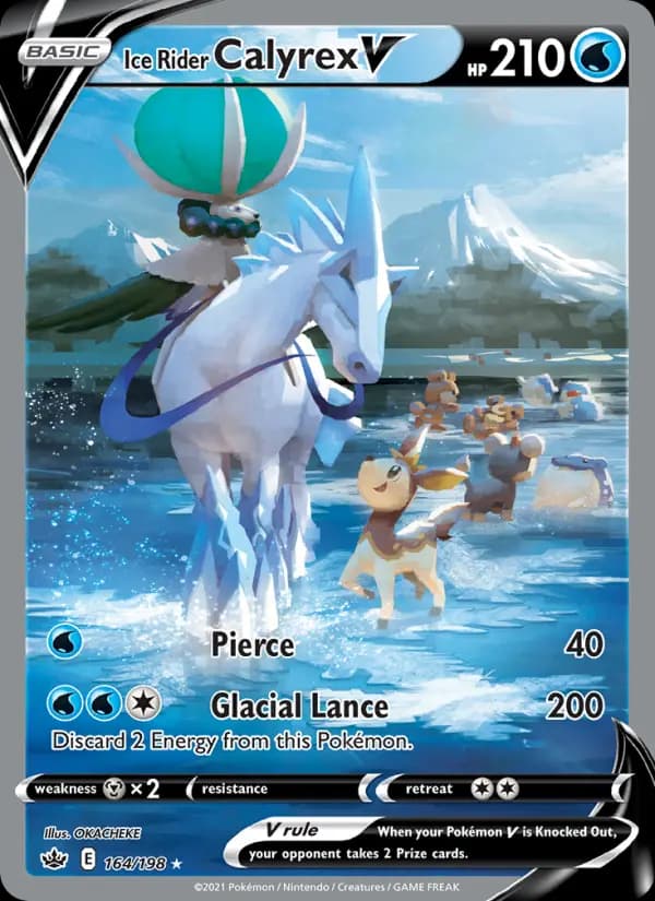 Ice Rider Calyrex V #164 — Chilling Reign