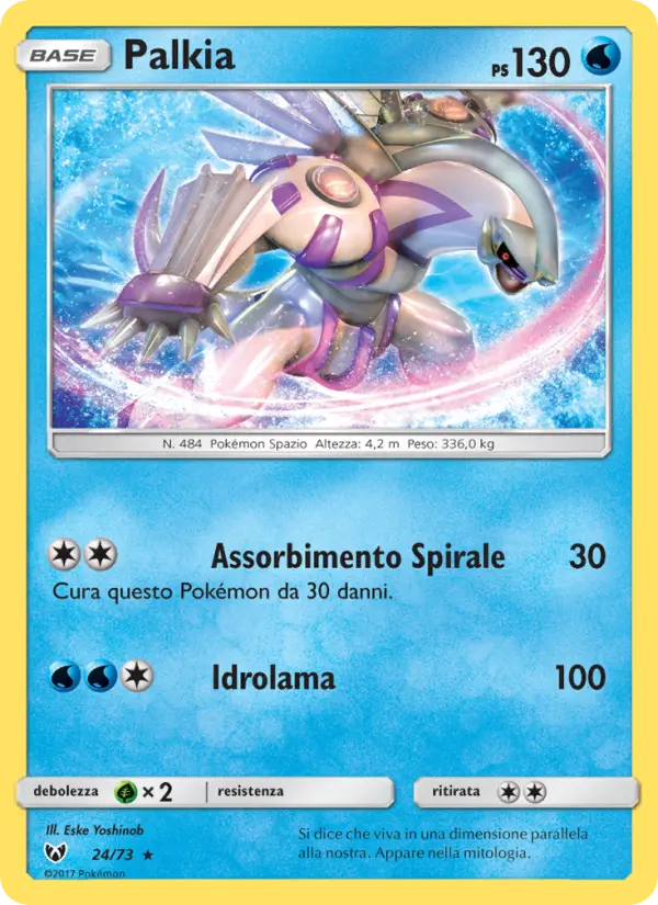 Carte Pokémon Palkia #24 — Légendes Brillantes