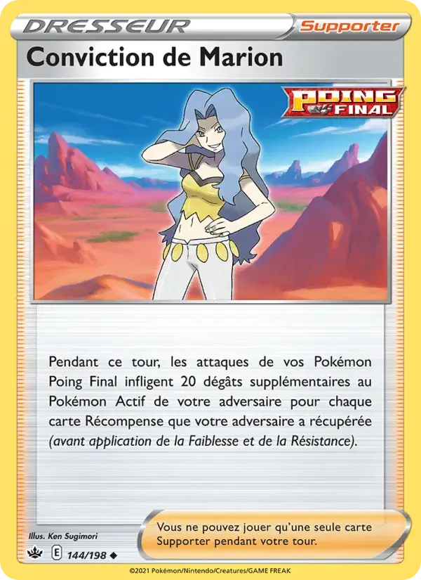 Carte Pokémon Conviction de Marion #144 — Règne de Glace