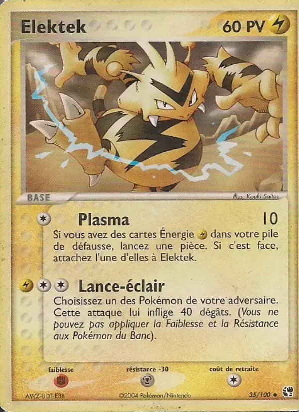 Carte Pokémon Elektek #35 — Tempête de Sable