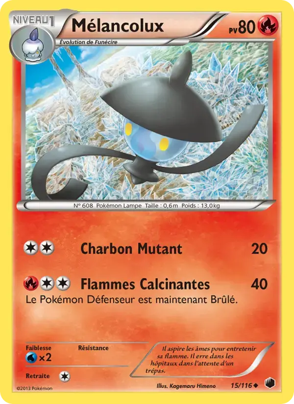 Carte Pokémon Mélancolux #15 — Glaciation Plasma